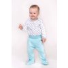 Dojčenské body New Baby Classic II sivé s hviezdičkami, 80 (9-12m) - 35017