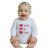 Body s potlačou New Baby MADE IN LOVE, 86 (12-18m) - 39669
