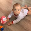 Kývajúca hračka Baby Mix tučniak ružový - 40054
