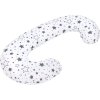 Obliečka na dojčiaci vankúš v tvare C New Baby Hviezdy sivé 285 x16 - 44018