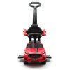Detské odrážadlo so zvukom a vodiacou tyčou Baby Mix RACER červené - 45830