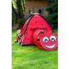 Detský stan Baby Mix Lienka s tunelom červený - 46224