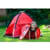 Detský stan Baby Mix Lienka s tunelom červený - 46224