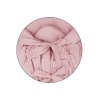 PETITE&MARS Zavinovačka šnurovacia Nurse s pevnou kokosovou vložkou Dusty Pink 75x75 cm