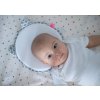 MOTHERHOOD Vankúšik ergonomický stabilizačný pre novorodencov s uškami Grey Classics 0-6m