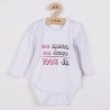 Body s potlačou New Baby 50% MAMIČKA + 50% OTECKO - 100% JA ružové - darčekové balenie, 80 (9-12m) - 50526