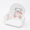 Vložka do drevených jedálenských stoličiek typu New Baby Victory biela medvedík a srdiečko - 51805