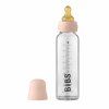 BIBS Baby Bottle sklenena flasa 225ml Blush