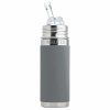 Pura termo flasa so slamkou 260 ml siva