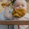 BIBS Bandana slintacikPaci Braid klip mustard6 1