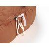 brown baby mat crib detail closure
