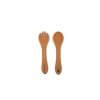 spoon fork set honey