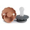 twopack PeachBronze Graphite Daisy Silicone 6 18