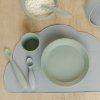 BIBS silikonove prestieranie Boheme cloud tanier lyzicky square