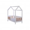 Detská buková posteľ so zábranou Drewex Casa Bambini 160x80x174 cm - 53143
