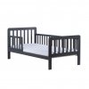Detská posteľ so zábranou Drewex Nidum 140x70 cm grafit - 53111