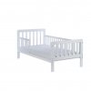 Detská posteľ so zábranou Drewex Nidum 140x70 cm biela - 53135