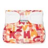 T-TOMI Ortopedické abdukčné nohavičky - suchý zips Pink alphabet (5-9kg)