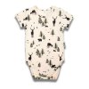 Dojčenské bavlnené body s krátkym rukávom Nicol Bambi, 68 (4-6m) - 53838