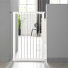 23814 bonie extra vysoka brana 105 cm pre psov kovova biela