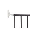 DogSpace Charlie extra vysoká predlžovacia brána 62-107cm, skrutkovacia, kov čierna