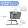 CHICCO Postieľka Next2Me Magic Evo - Dark Grey