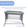 CHICCO Postieľka Next2Me Magic Evo - Dark Grey