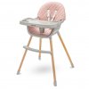 Jedálenská stolička Baby Mix Freja wooden dusty pink - 52921