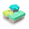 Melii Olovrantový box Puzzle 850 ml - zelený, limetkový, modrý