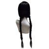OPBH1468CC wednesday cerna paruka s copanky 60cm