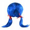 OPBH1487B beruska modra paruka s copanky 40cm