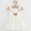 Dojčenská sukienka na traky New Baby Luxury clothing Laura biela, 56 (0-3m) - 55163