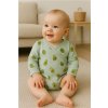 Dojčenské mušelínové body s bočným zaviazovaním New Baby Avocado, 62 (3-6m) - 55386