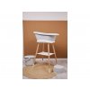 Bebe-Jou Sada vaničky Sense Light Grey a stojanu Sense White