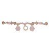 label label retez na kocarek flower pink