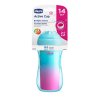 CHICCO Hrnček Active termo s tvrdým náustkom 266 ml, tyrkysový 14m+