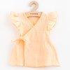 Letné dojčenské mušelínové šaty New Baby Leny peach, 62 (3-6m) - 55745