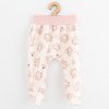 Dojčenské bavlnené polodupačky New Baby Biscuits ružová, 62 (3-6m) - 55680