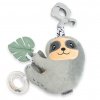 Edukačná hrajúca plyšová hračka s klipom New Baby Sloth - 53901