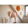 label label dekorace na zed slon elly pink