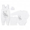 4-dielna dojčenská súprava Koala Angel biela, 62 (3-6m) - 47499