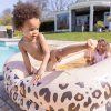 Nafukovací bazén obdĺžnik Beige Leopard 211 cm