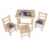 Detský stôl s tromi stoličkami Wood Frozen