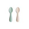 Cambridge Blue Shifting Sand Silicone Toddler Spoons 2Pack p