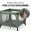 Hauck Cestovná postieľka/ohradka Sleep N Play SQ Set Dark Green