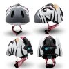 100901 01 01 Crazy Safety Animal Helmets Zebra White 3