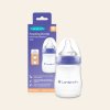 Sklenená dojčenská fľaša 160ml s NaturalWave TM cumlíkom (S)