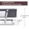 CHICCO Postieľka Next2Me Twins pre dvojičky - Magnet Grey