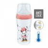 Dojčenská fľaša NUK Perfect Match MICKEY Temperature Control 260 ml red - 56908