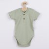 Dojčenské bavlnené body s krátkym rukávom Nicol Ivo zelená, 68 (4-6m) - 50963